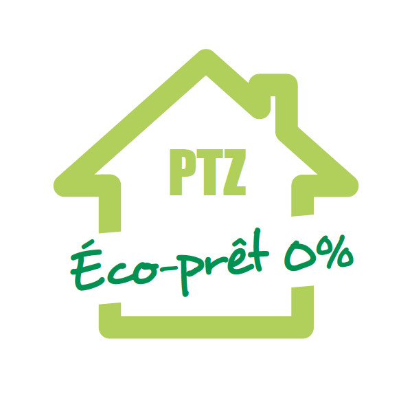 logo eco ptz, aide pour poele a bois - cheminées Philippe